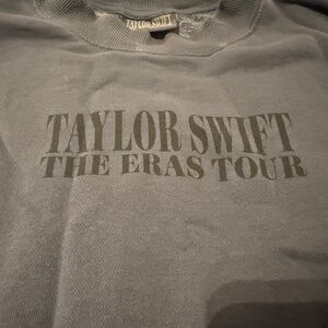 NWT The Eras Tour Taylor Swift Blue Sweatshirt Oversized Crewneck fleece